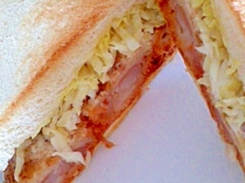 エビフライ＆たまごのサンドイッチ